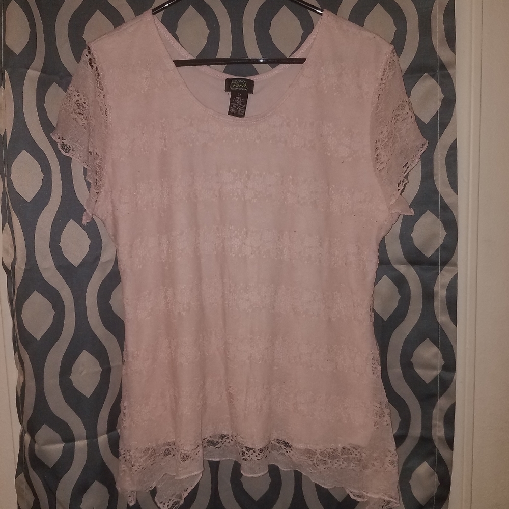 💥5/$20 Shannon Ford New York Women's Lace top 2X